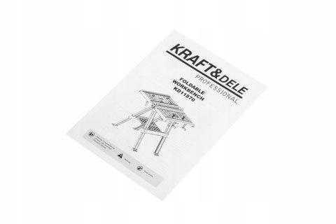 Stół Roboczy Zaciskowy Składany Mocny 350KG 84x81x63 cm Kraft&Dele