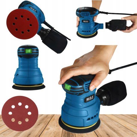 Szlifierka Mimośrodowa Sieciowa 230V 1300W 13.000 RPM 125 mm W.D.S.