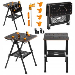 Wielofunkcyjny Stół Roboczy MDF Zaciskowy Składany 454KG Kraft&Dele