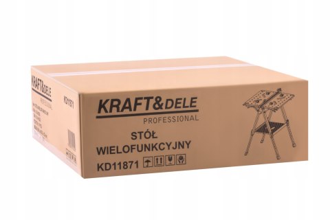 Wielofunkcyjny Stół Roboczy MDF Zaciskowy Składany 454KG Kraft&Dele