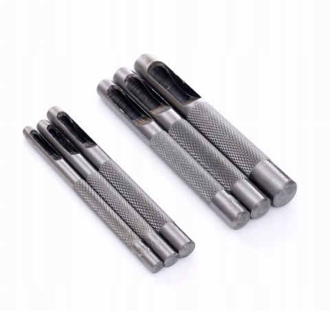 Wycinaki Wybijaki Dziurkacz Otworów Skóry 3-8 mm Zestaw 6 Sztuk Kraft&Dele