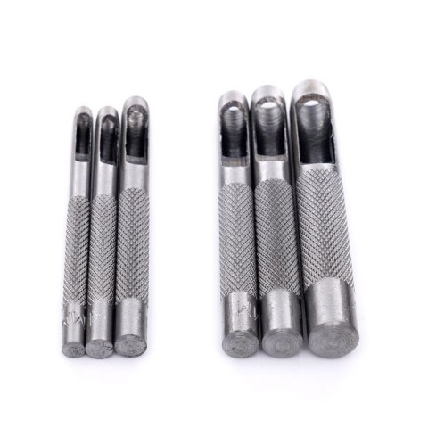 Wycinaki Wybijaki Dziurkacz Otworów Skóry 3-8 mm Zestaw 6 Sztuk Kraft&Dele