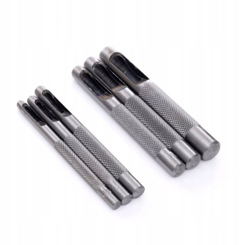 Wycinaki Wybijaki Dziurkacz Otworów Skóry 3-8 mm Zestaw 6 Sztuk Kraft&Dele