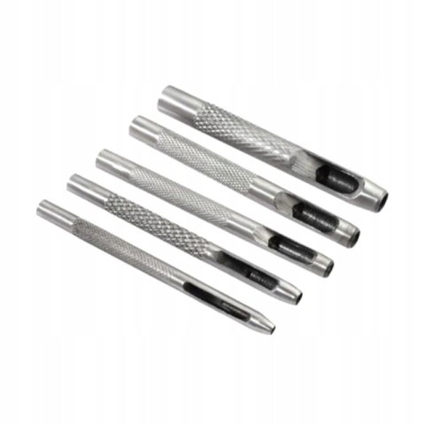 Wycinaki Wybijaki Dziurkacz Otworów Skóry 3-8 mm Zestaw 6 Sztuk Kraft&Dele