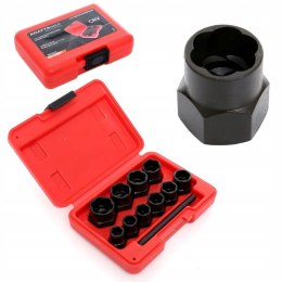 Wykrętaki Wykręcające do Zerwanych Śrub Wysoki Profil 10 sztuk Kraft&Dele