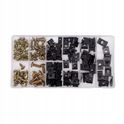 ZESTAW WKRĘTÓW PODKŁADEK DO KAROSERII ZDERZAKA 170 SZT KRAFT&DELE