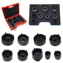 Zestaw Kluczy Nasadek Nakrętek Rowkowych Wieńcowych Sworzni KM4-KM12