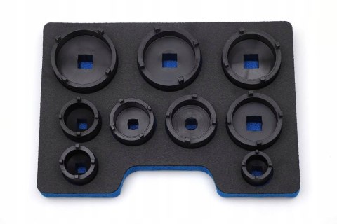 Zestaw Kluczy Nasadek Nakrętek Rowkowych Wieńcowych Sworzni KM4-KM12