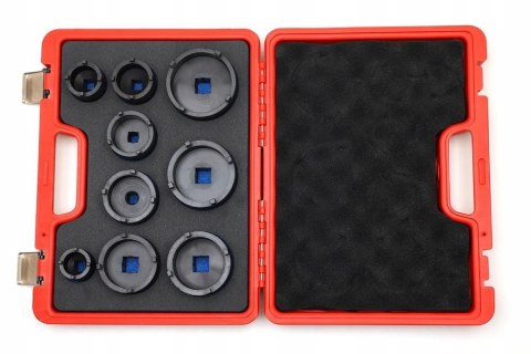 Zestaw Kluczy Nasadek Nakrętek Rowkowych Wieńcowych Sworzni KM4-KM12