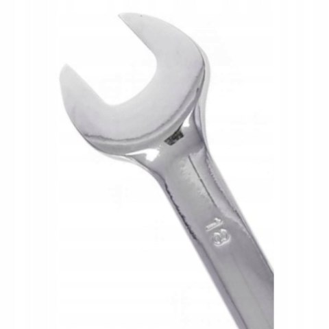 Zestaw Kluczy Płasko-Oczkowych z Grzechotką Łamaną 12 Elementów 8-19 mm