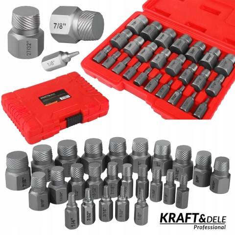 Zestaw Urwanych Zerwanych Ukręconych Złamanych Śrub 25 Sztuk Kraft&Dele