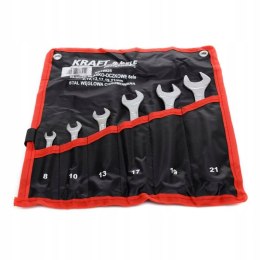 KLUCZE PŁASKO-OCZKOWE 6 ELEMENTÓW 8-21MM ZESTAW KLUCZY KD10925