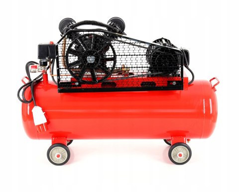 KOMPRESOR 100L 2 TŁOKI NAPĘD PASEK SPREŻARKA 400V