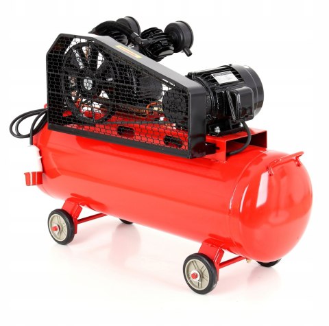 KOMPRESOR 100L 2 TŁOKI NAPĘD PASEK SPREŻARKA 400V