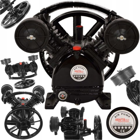 KOMPRESOR POMPA POWIETRZA SPRĘŻARKA DWUTŁOKOWA 8 BAR 600L/MIN