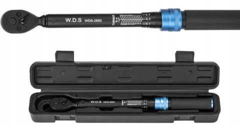 Klucz Dynamometryczny Stal CR-V 1/4" cala 1-25 Nm W.D.S.