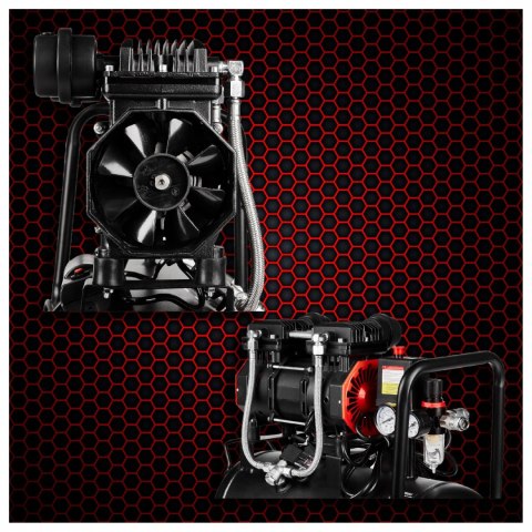 Kompresor Bezolejowy Kraft&Dele 8 Bar 24L 1390W 2800 obr/min.