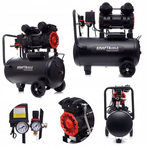 Kompresor Bezolejowy Kraft&Dele 8 Bar 50L 150W 2800 obr/min.