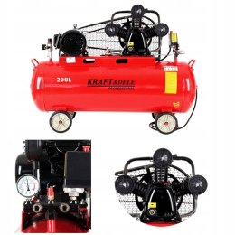 Kompresor olejowy 200L 3 Tłoki KD1474 + Seperator 8 Bar