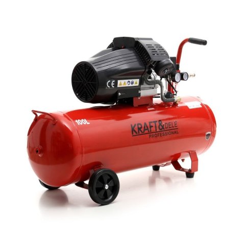 Kompresor olejowy Kraft&Dele KD1480 100 L 8 bar 2 Tłoki 230V