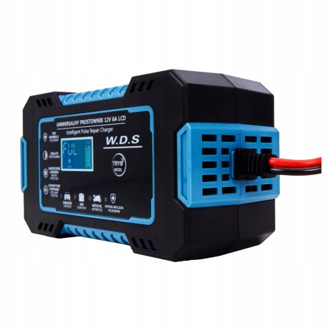 PROSTOWNIK AKUMULATOROWY AUTOMATYCZNY FUNKCJA NAPRAWY 12V ŁADOWARKA 6A