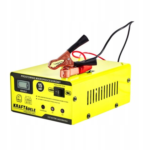 PROSTOWNIK MIKROPROCESOROWY 15AMP 6/12V AKUMULATOR ŁADOWARKA NIEZAWODNY
