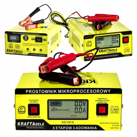 PROSTOWNIK MIKROPROCESOROWY 15AMP 6/12V AKUMULATOR ŁADOWARKA NIEZAWODNY