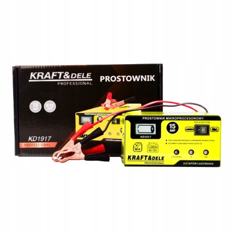 PROSTOWNIK MIKROPROCESOROWY 15AMP 6/12V AKUMULATOR ŁADOWARKA NIEZAWODNY