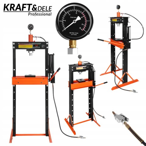 Prasa Hydrauliczna Warsztatowa 20T CE Płyty Żeliwne Kraft&Dele