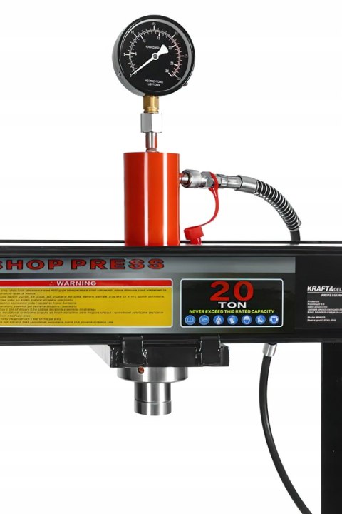 Prasa Hydrauliczna Warsztatowa 20T CE Płyty Żeliwne Kraft&Dele