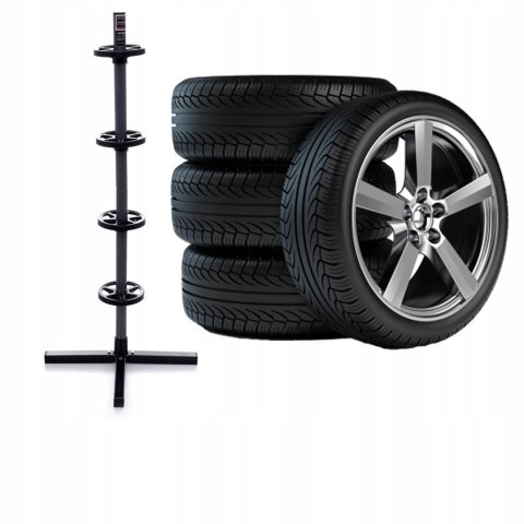 Stojak na Felgi na Opony 4 szt. do Garażu do Warsztatu
