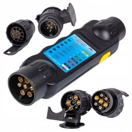 TESTER GNIAZDA BEZPRZEWODOWY PRZYCZEPY 2 ADAPTERY KD10542