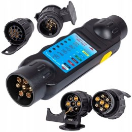 TESTER GNIAZDA BEZPRZEWODOWY PRZYCZEPY 2 ADAPTERY KD10542