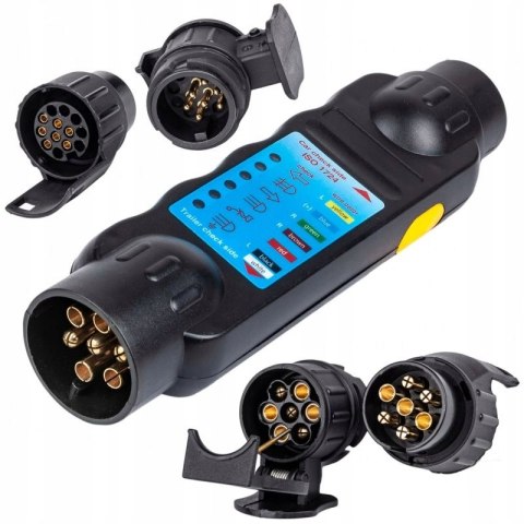 TESTER GNIAZDA BEZPRZEWODOWY PRZYCZEPY 2 ADAPTERY KD10542