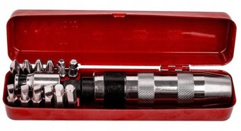 Wkrętak/wykrętak udarowy do podbijania Kraft&Dele KD1448 Zestaw Bitsy 12szt