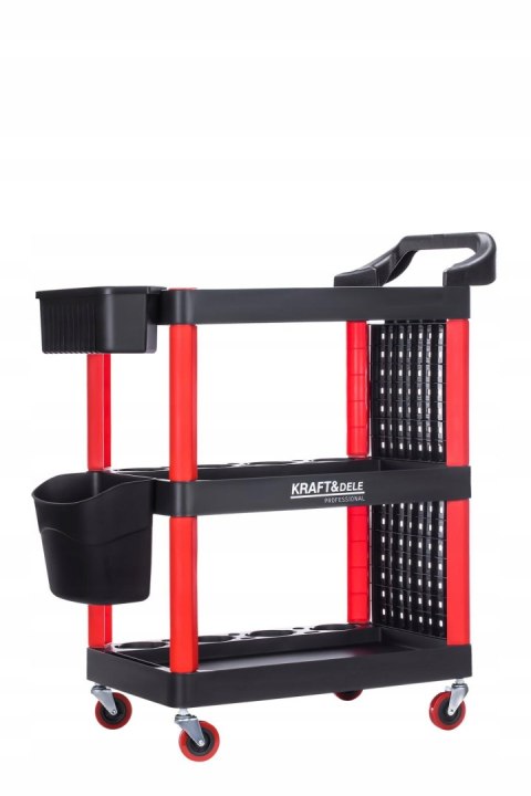 Wózek Warsztatowy Serwisowy na Narzędzia Mocny Szafka 3 Półki KRAFT&DELE