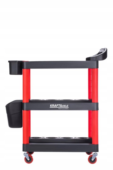 Wózek Warsztatowy Serwisowy na Narzędzia Mocny Szafka 3 Półki KRAFT&DELE