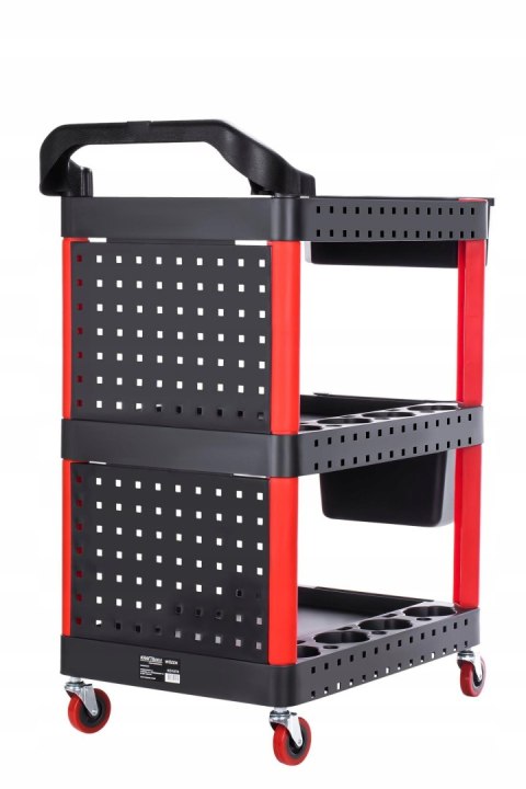 Wózek Warsztatowy Serwisowy na Narzędzia Mocny Szafka 3 Półki KRAFT&DELE