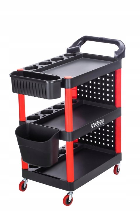 Wózek Warsztatowy Serwisowy na Narzędzia Mocny Szafka 3 Półki KRAFT&DELE