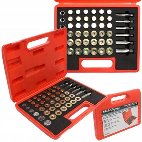 ZESTAW DO NAPRAWY GWINTÓW GWINTU MISY KORKÓW OLEJOWYCH WALIZKA 114 EL