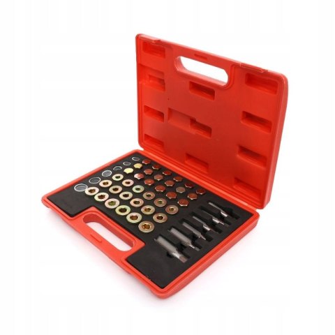 ZESTAW DO NAPRAWY GWINTÓW GWINTU MISY KORKÓW OLEJOWYCH WALIZKA 114 EL