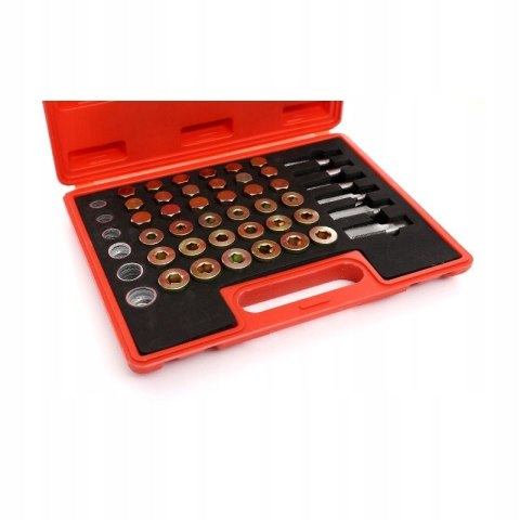 ZESTAW DO NAPRAWY GWINTÓW GWINTU MISY KORKÓW OLEJOWYCH WALIZKA 114 EL