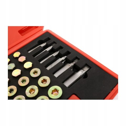 ZESTAW DO NAPRAWY GWINTÓW GWINTU MISY KORKÓW OLEJOWYCH WALIZKA 114 EL