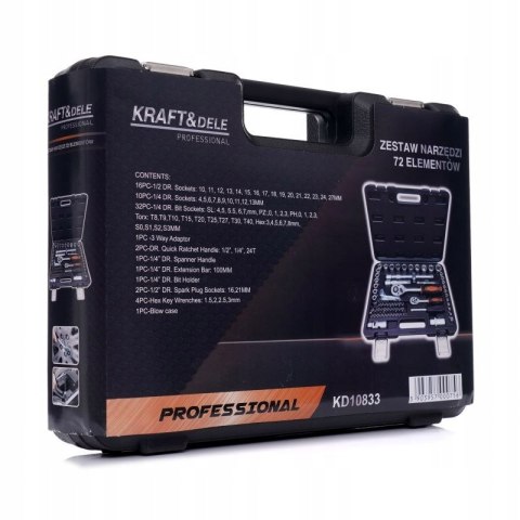 ZESTAW KLUCZY NASADOWYCH 72EL GRZECHOTKA TORX