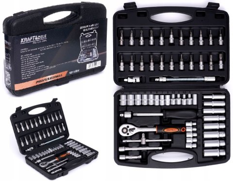 ZESTAW NARZĘDZI WALIZKA 56 ELEMENTÓW KD10834