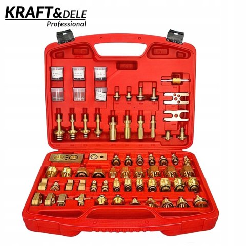 Zestaw Adapterów do Płukania Klimatyzacji XXL 78 Elementów Kraft&Dele