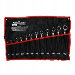 Zestaw Klucze 2 Stronne Oczkowe Odgięte Kraft&Dele 12 Elementów Kraft&Dele