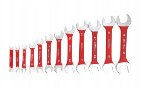 Zestaw Klucze 2 Stronne Płaskie Kraft&Dele 12 Elementów 6-32 mm