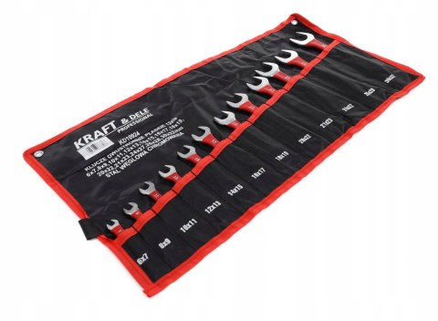 Zestaw Klucze 2 Stronne Płaskie Kraft&Dele 12 Elementów 6-32 mm