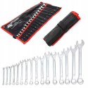 Zestaw Klucze 2 Stronne Płaskie Oczkowe 6-24 mm Kraft&Dele 16 Elementów